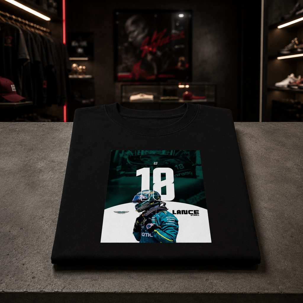 Lance Stroll x ASTON MARTIN 2026 - Camiseta Oversize Manga Corta