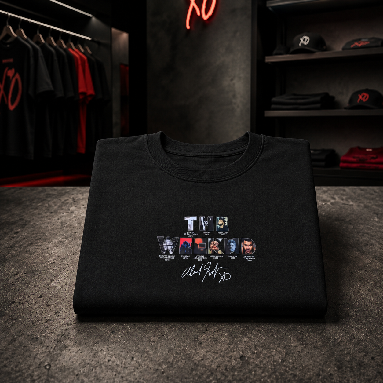 The Weeknd After Hours Tour - Camiseta Oversize Manga Corta