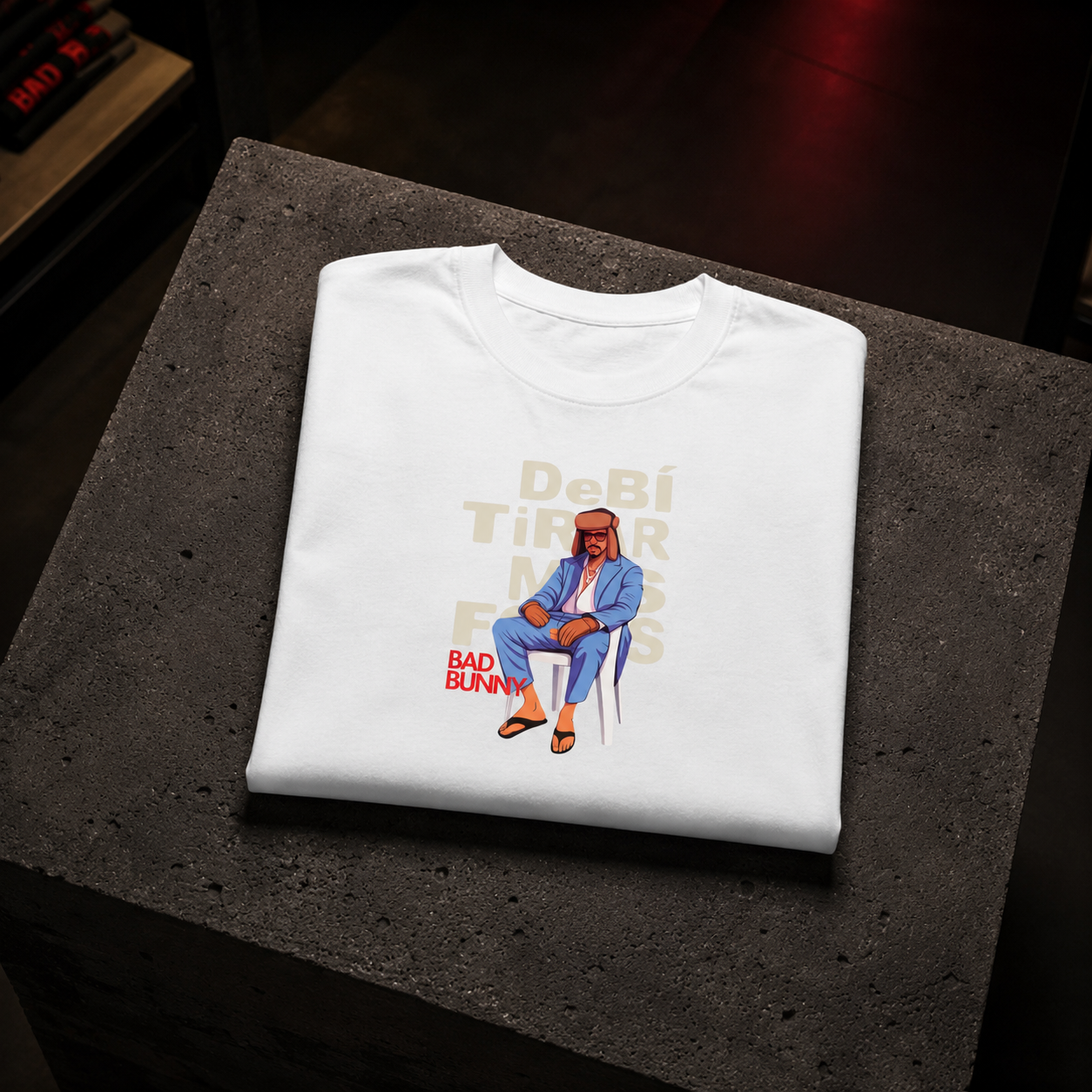Bad Bunny Tour 2026 - Camiseta Oversize Manga Corta