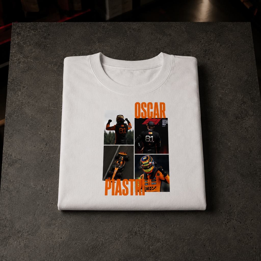 Oscar Piastri MCLAREN - Camiseta Oversize Manga Corta