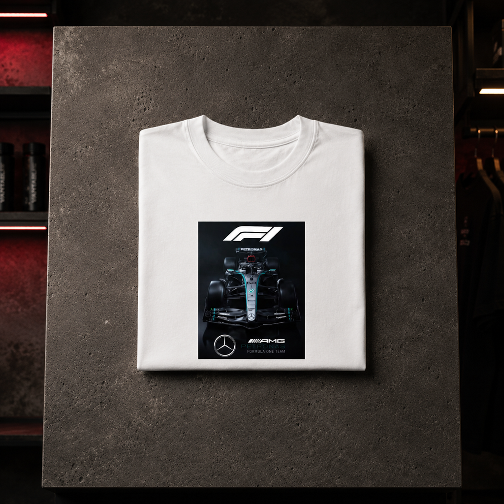 Scuderia Mercedes Benz Petronas - Camiseta Oversize Manga Corta
