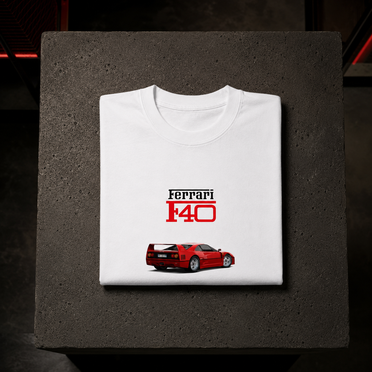 Ferrari F40 - Camiseta Oversize Manga Corta