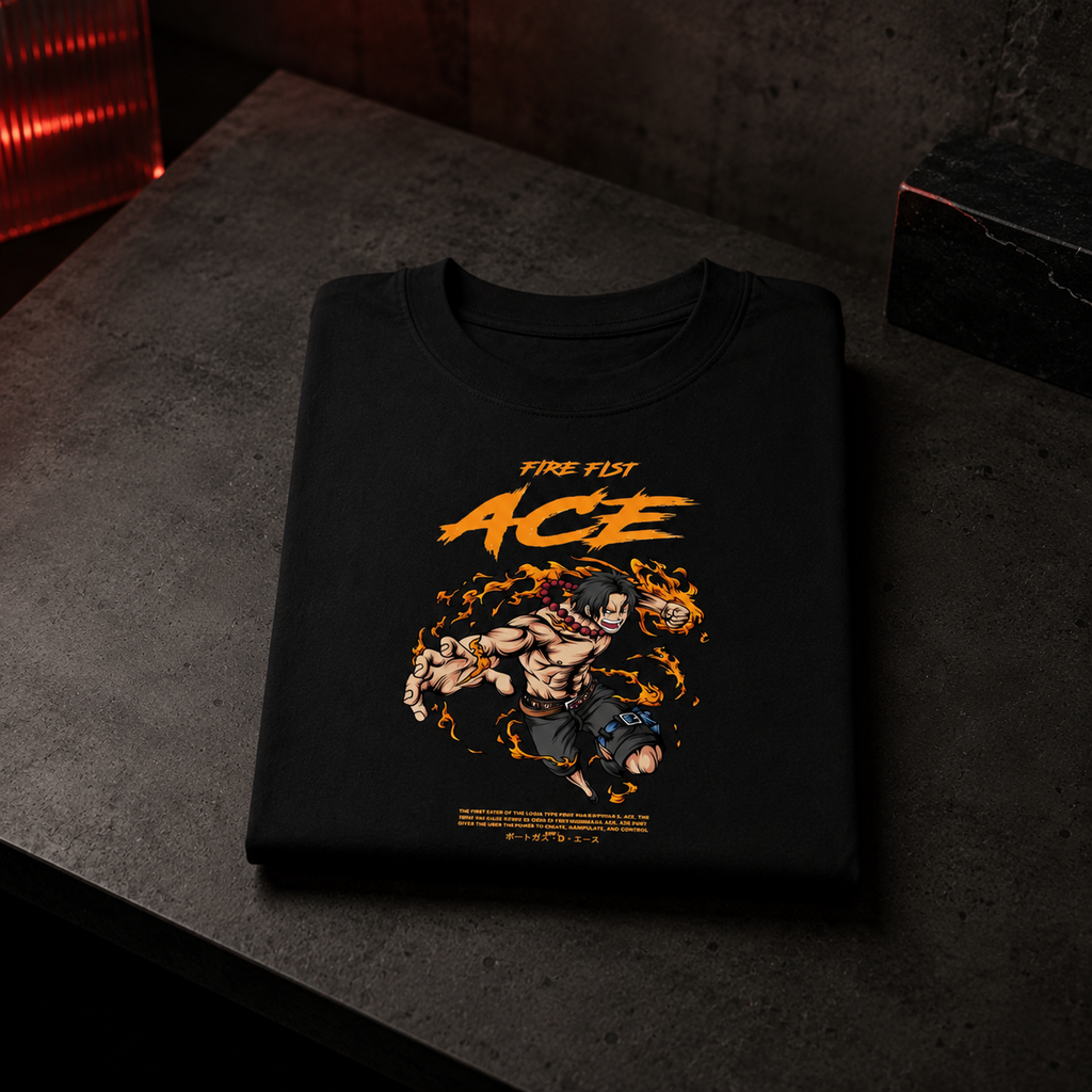 Asce ONE PIECE - Camiseta Oversize Manga Corta