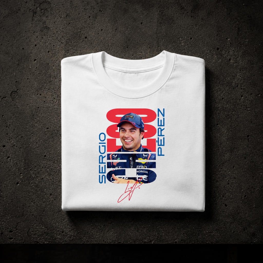 Checo Perez x RED BULL 2026 - Camiseta Oversize Manga Corta