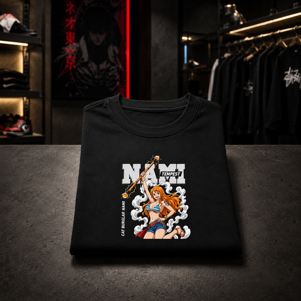 Nami ONE PIECE - Camiseta Oversize Manga Corta