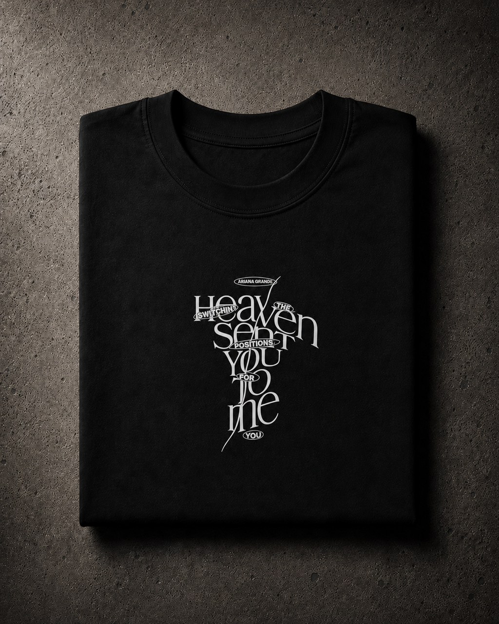 Ariana Grande POSITIONS - Camiseta Oversize Manga Corta