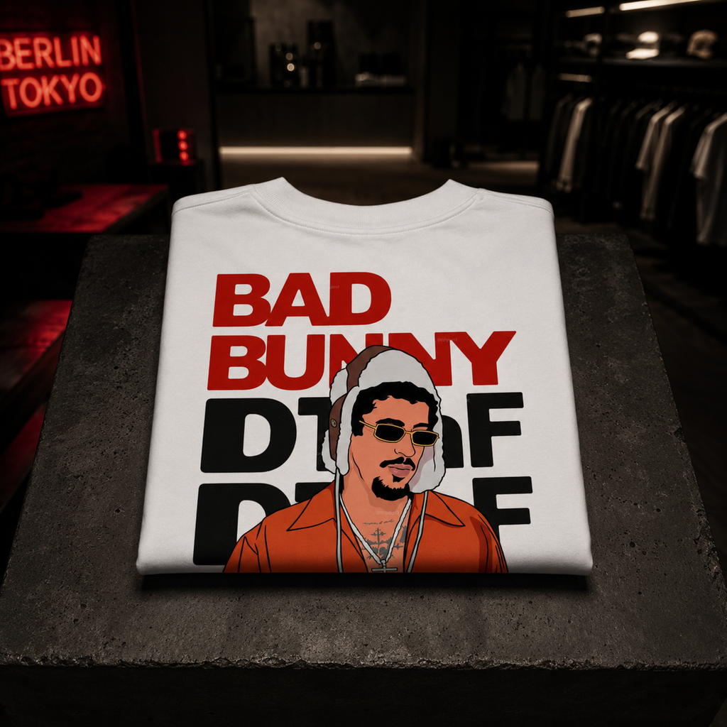 Bad Bunny Tour 2026 - Camiseta Oversize Manga Corta