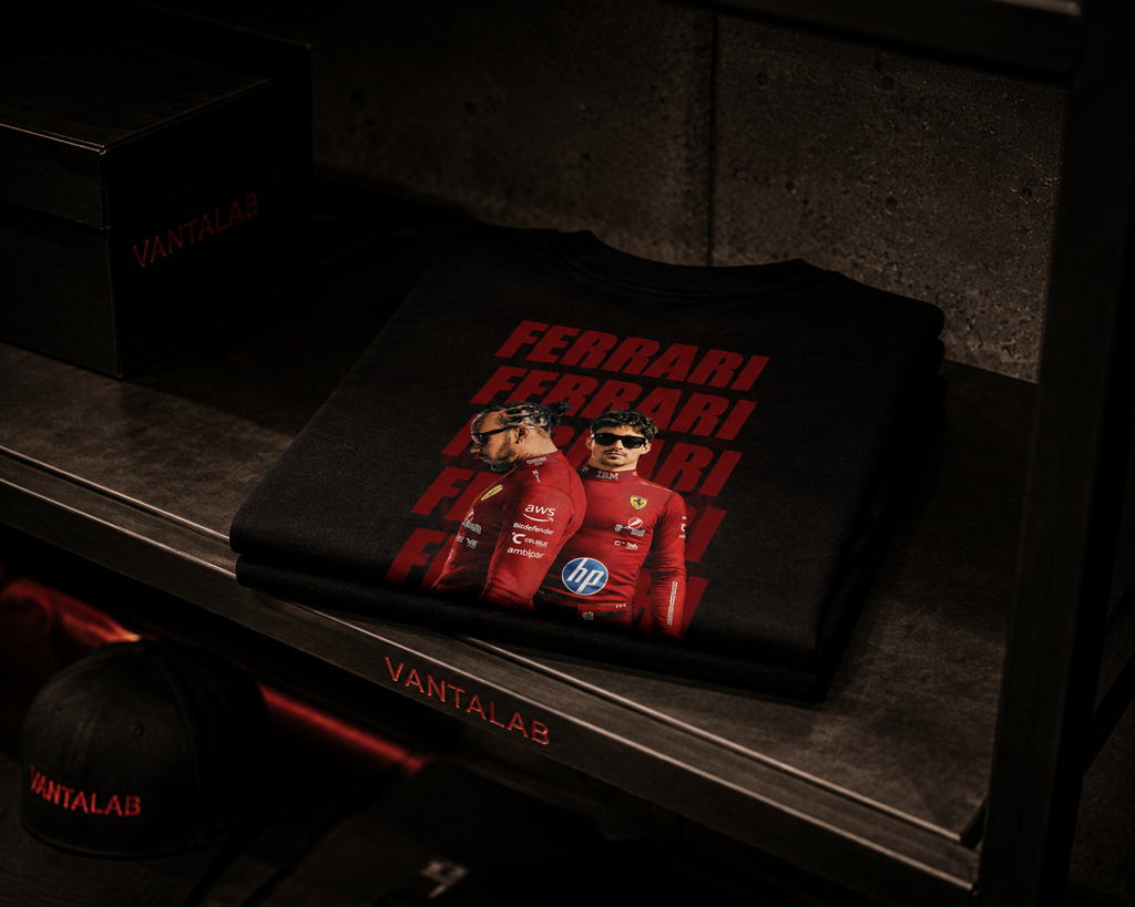 Hamilton & Leclerc FERRARI 2026 - Camiseta Oversize Manga Corta