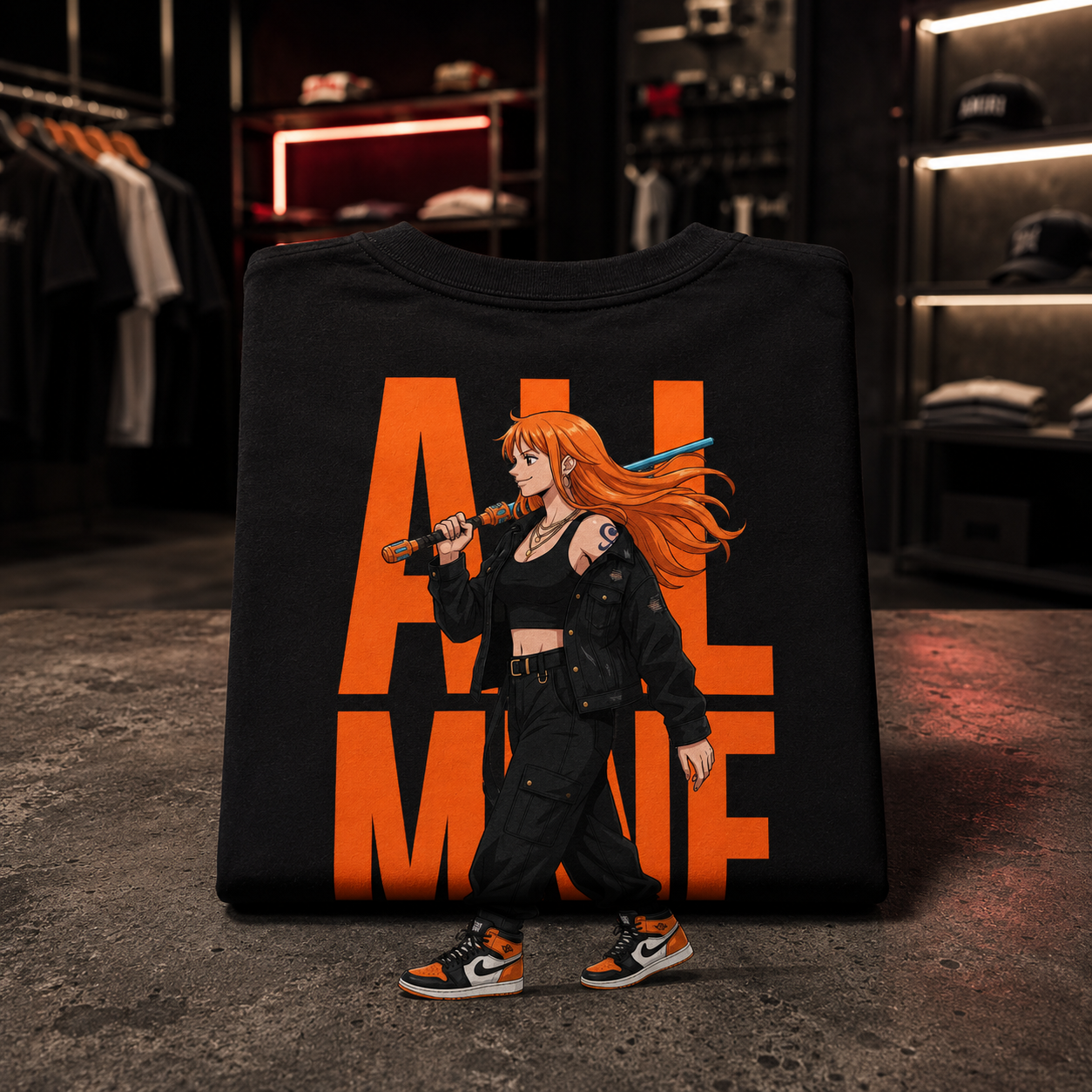 Nami ONE PIECE - Camiseta Oversize Manga Corta