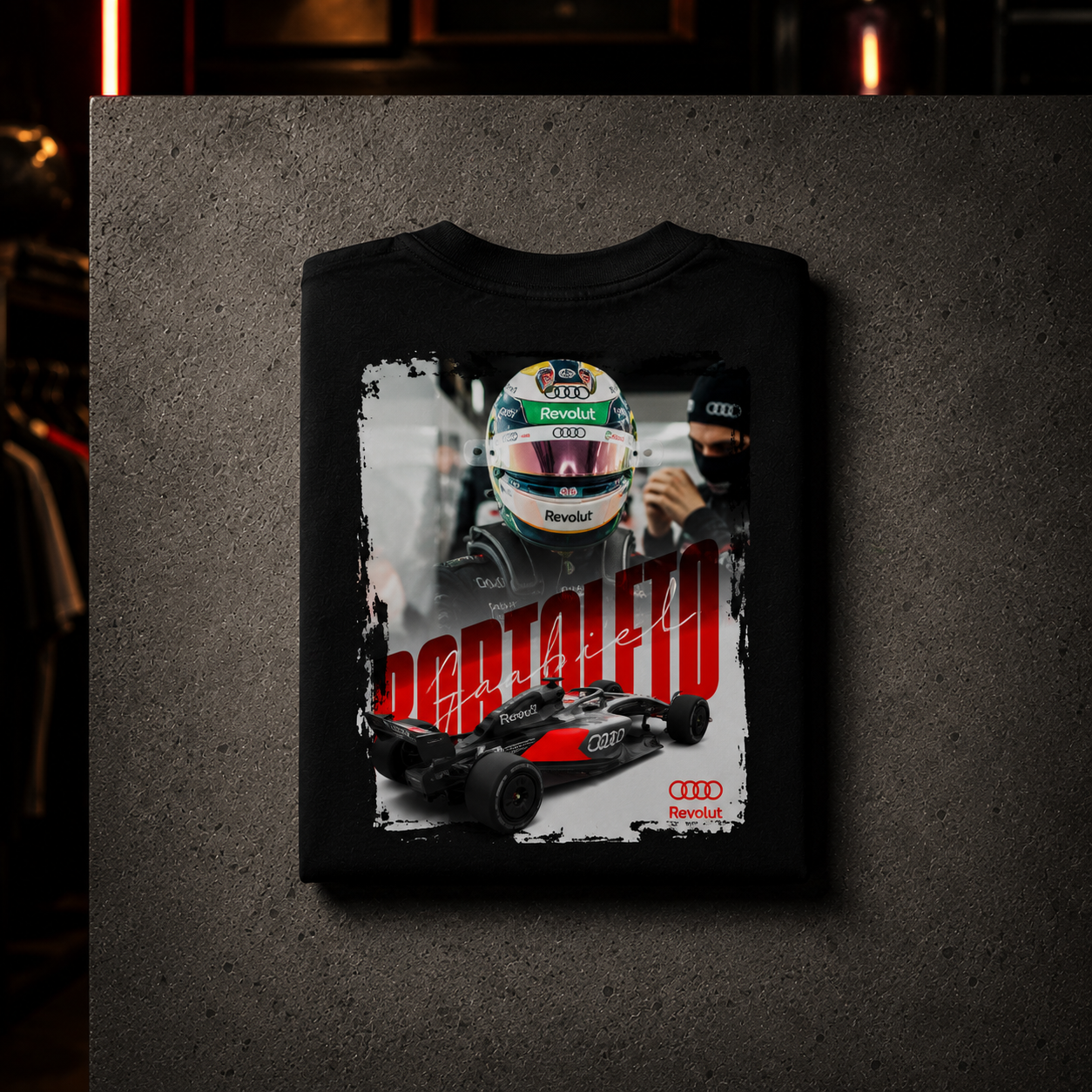 Bortoleto x AUDI 2026 - Camiseta Oversize Manga Corta