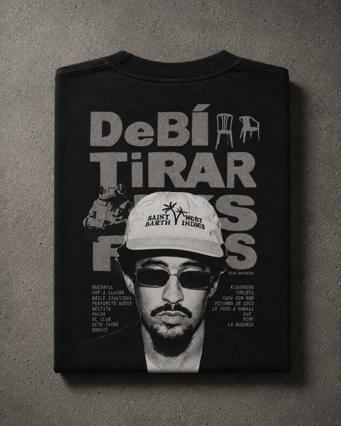 Bad Bunny DTMF x VantaLab - Camiseta Oversize Manga Corta