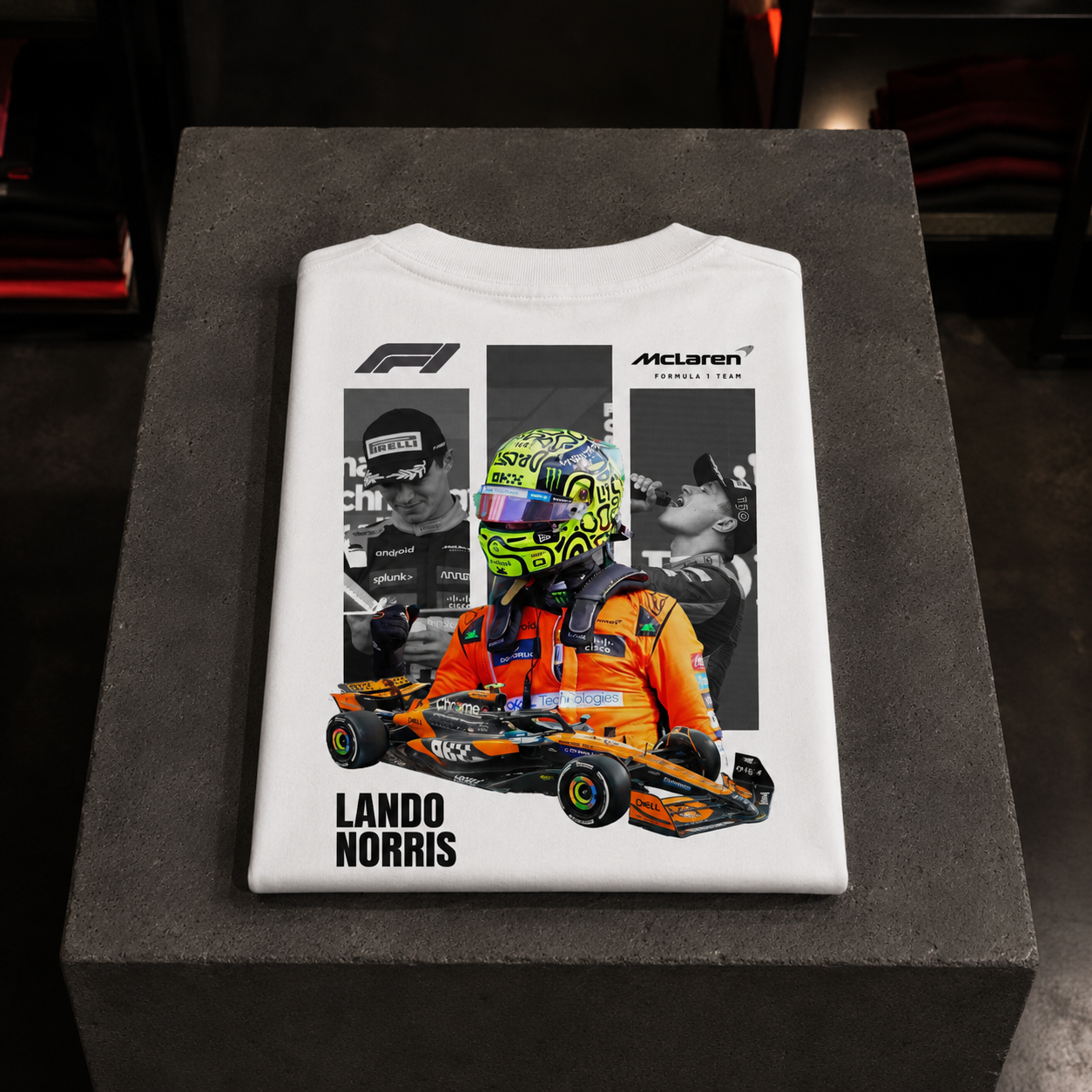 Lando Norris x MCLAREN 2026 - Camiseta Oversize Manga Corta