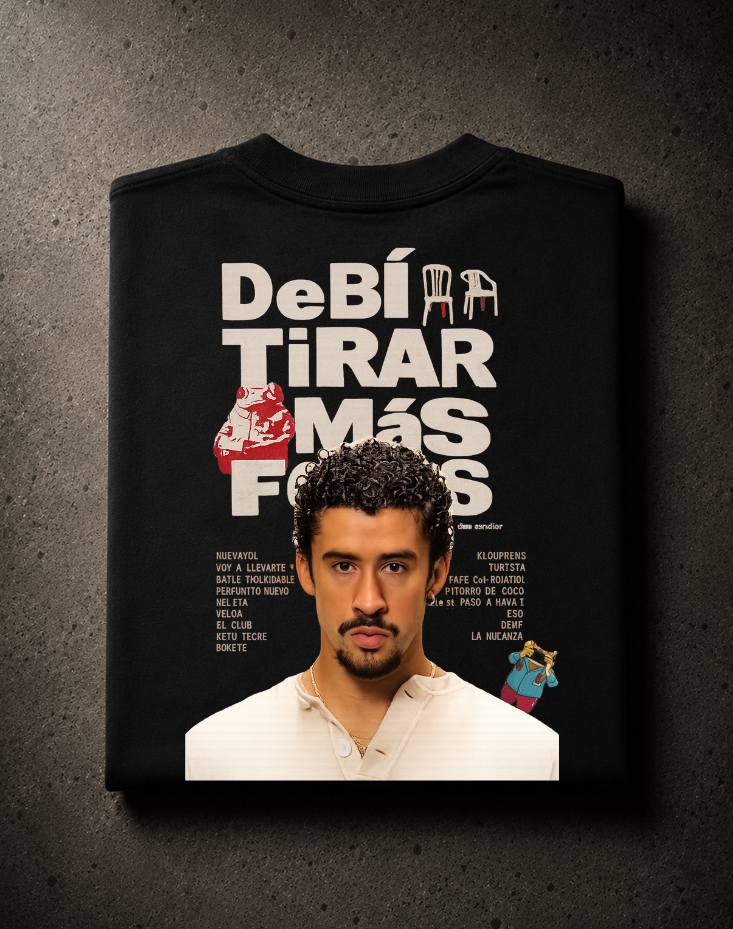 Bad Bunny DTMF - Camiseta Oversize Manga Corta