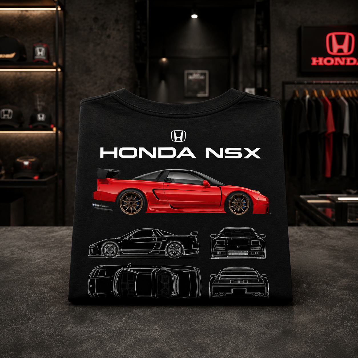 Honda NSX - Camiseta Oversize Manga Corta