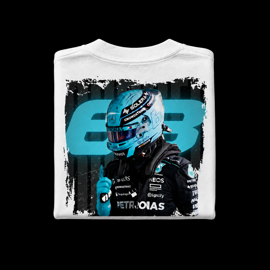 George Russell MERCEDES AMG - Camiseta Oversize Manga Corta