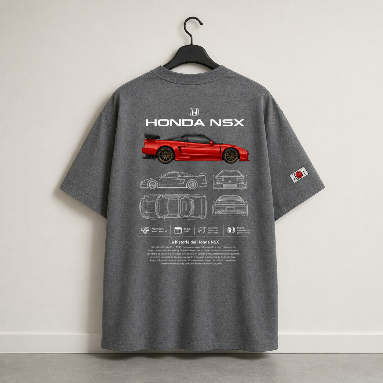 Honda NSX - Camiseta Oversize Manga Corta