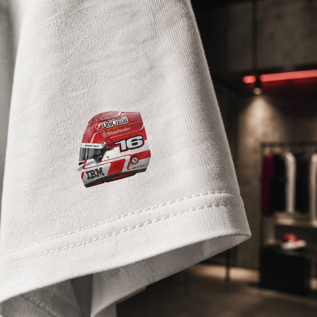 CHARLES LECLERC FERRARI - Camiseta Oversize Manga Corta