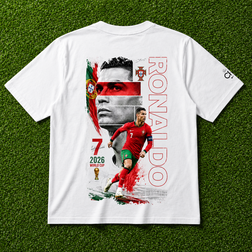 CR7 WolrdCup2026 - Camiseta Oversize Manga Corta