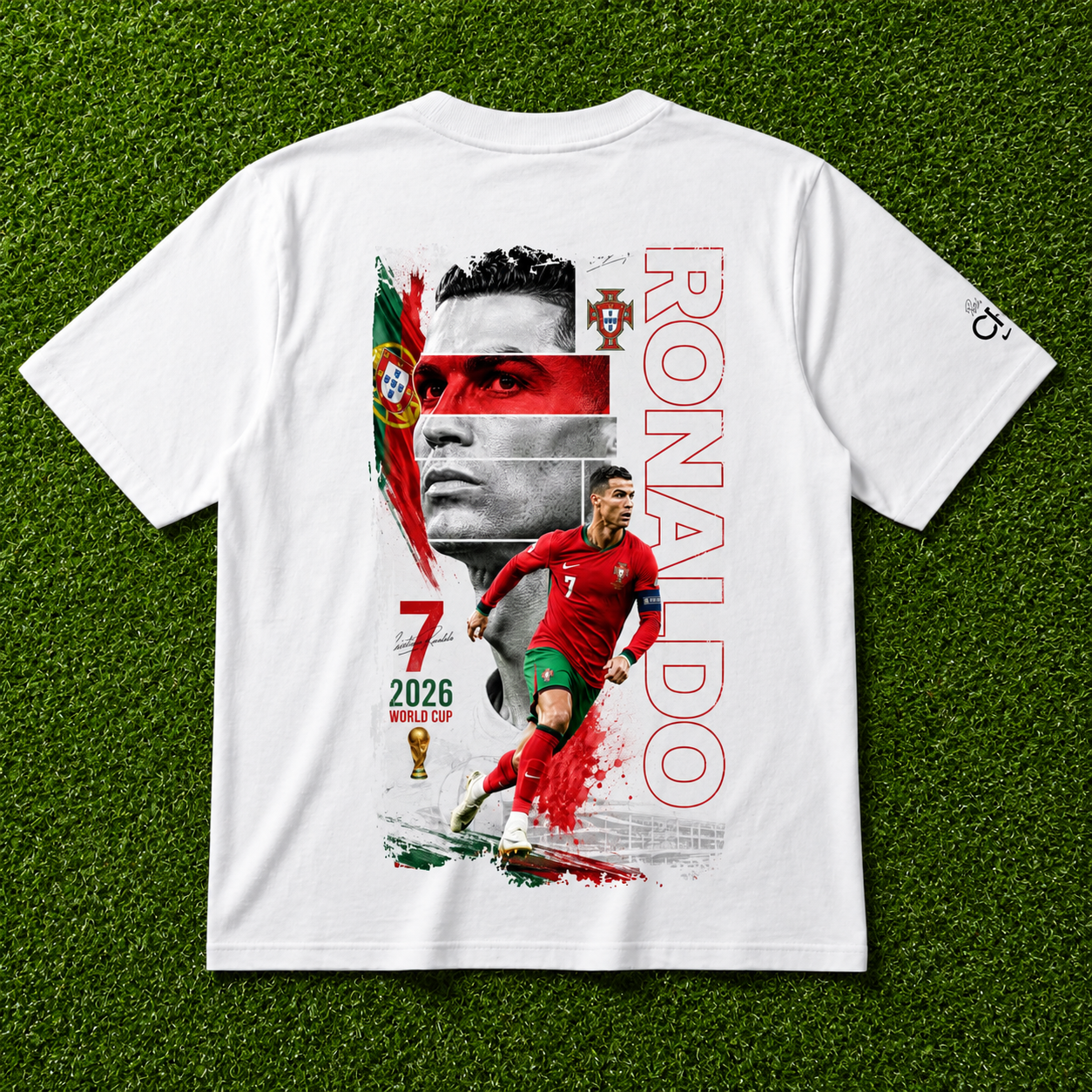 CR7 WolrdCup2026 - Camiseta Oversize Manga Corta