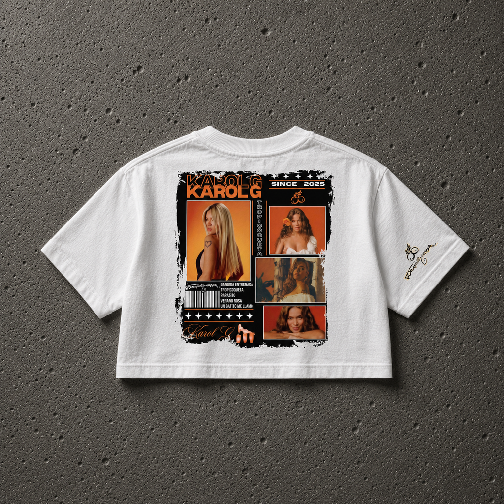 Karol G Tropicoqueta - Camiseta Oversize Manga Corta