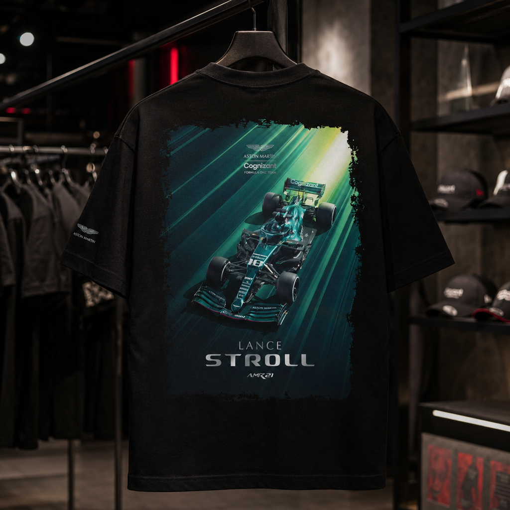 Lance Stroll x ASTON MARTIN 2026 - Camiseta Oversize Manga Corta