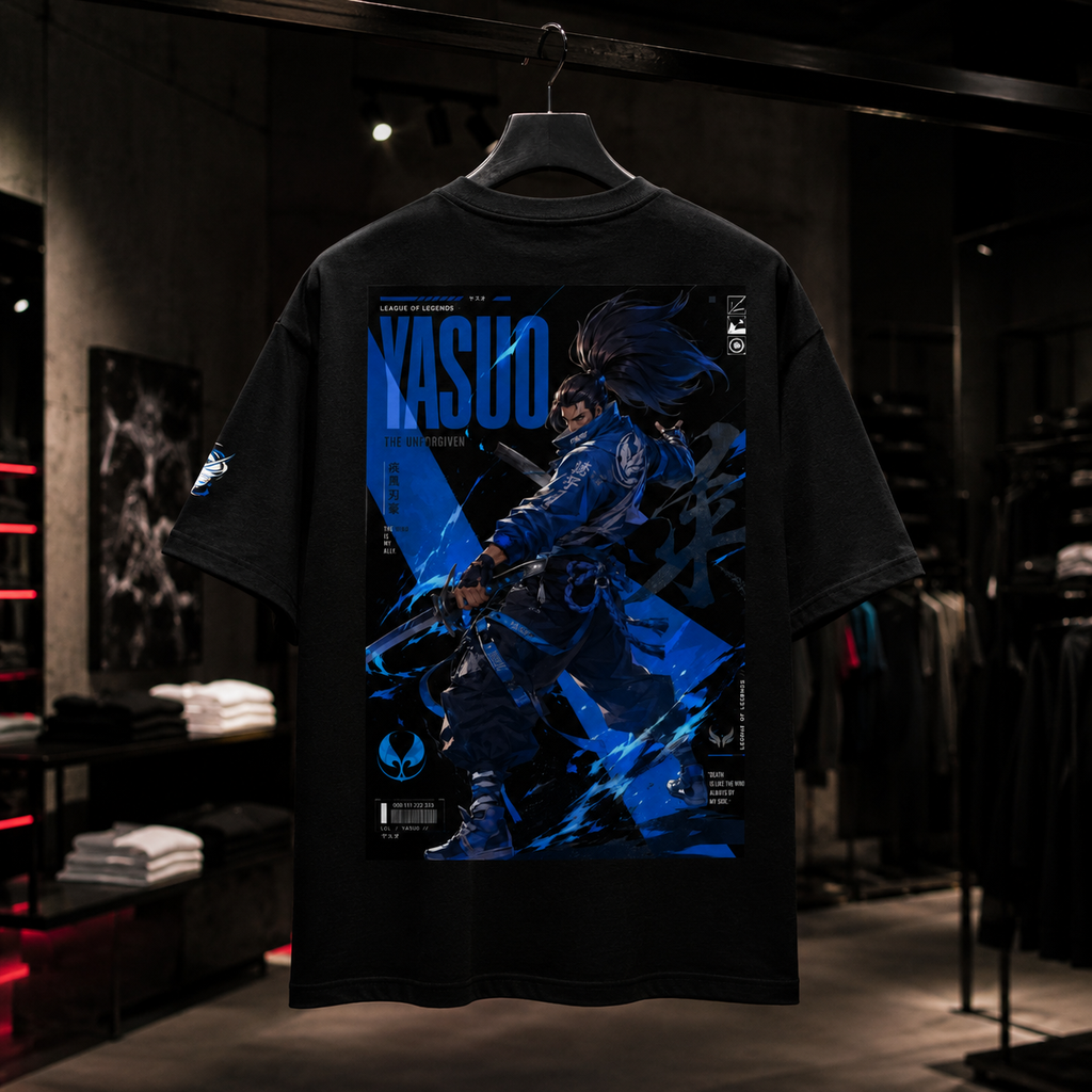 Yasuo League of Legends - Camiseta Oversize Manga Corta