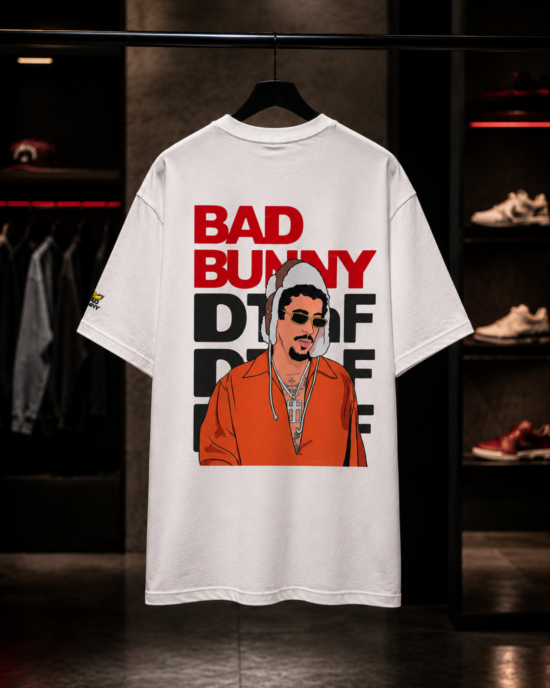 Bad Bunny Tour 2026 - Camiseta Oversize Manga Corta