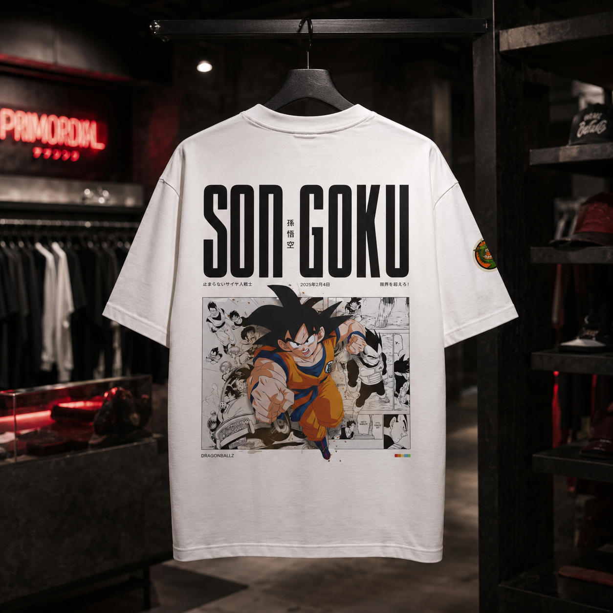 Son Goku DBZ - Camiseta Oversize Manga Corta