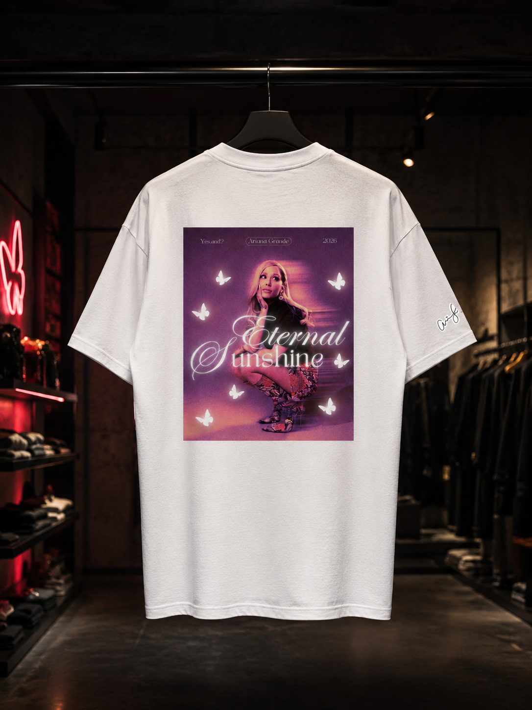 Ariana Grande ETERNAL SUNSHINE TOUR - Camiseta Oversize Manga Corta