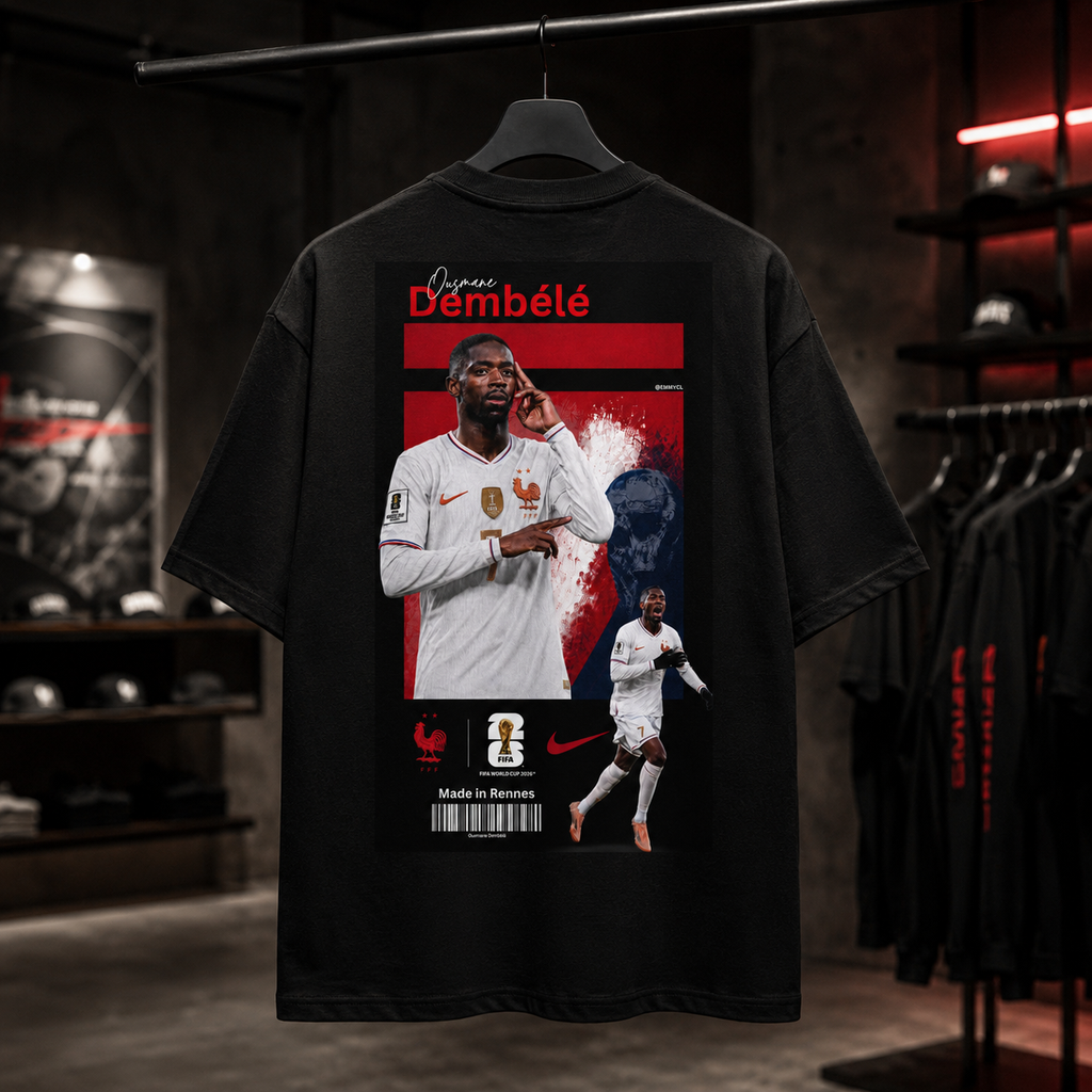 Dembele World Cup 2026 - Camiseta Oversize Manga Corta