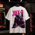 Jinx League of Legends - Camiseta Oversize Manga Corta