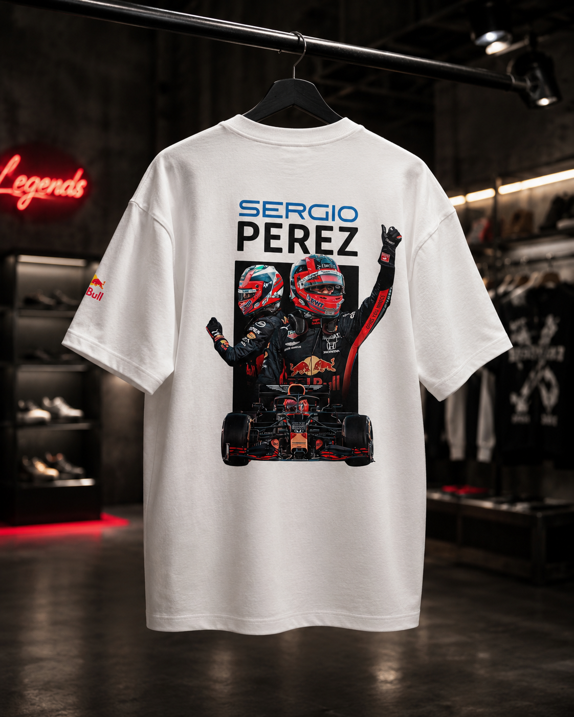 Checo Perez x RED BULL 2026 - Camiseta Oversize Manga Corta