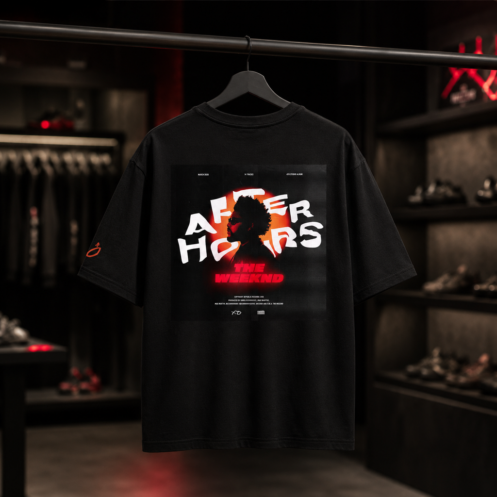 The Weeknd After Hours 2026 - Camiseta Oversize Manga Corta