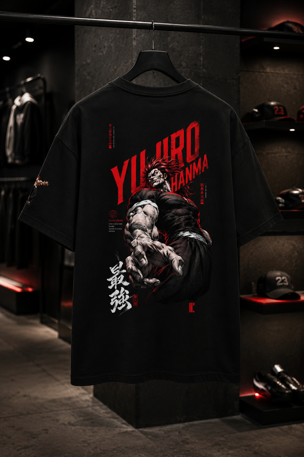 Yujiro Hanma BAKI - Camiseta Oversize Manga Corta