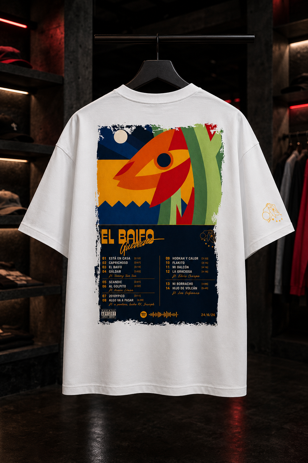 Quevedo El Baifo - Camiseta Oversize Manga Corta
