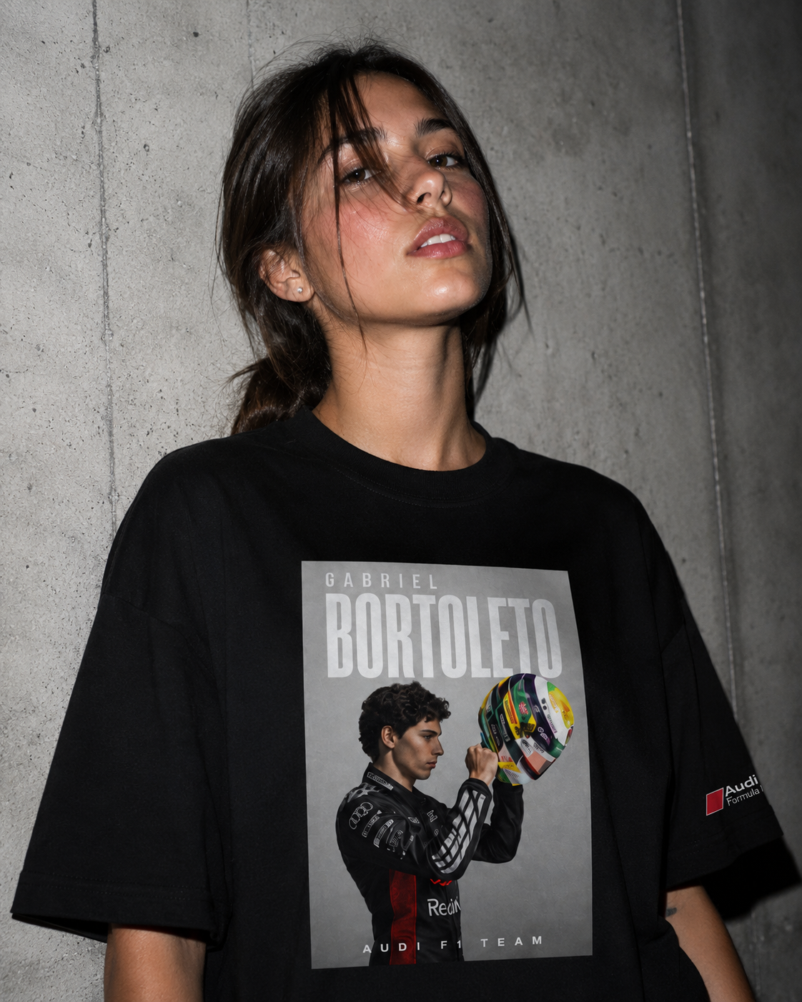 Bortoleto x AUDI 2026 - Camiseta Oversize Manga Corta