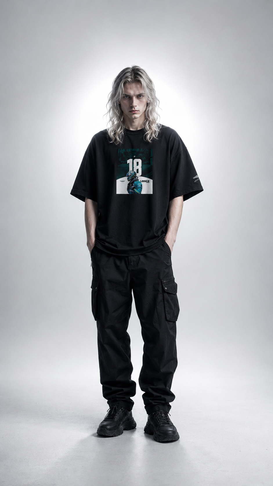 Lance Stroll x ASTON MARTIN 2026 - Camiseta Oversize Manga Corta