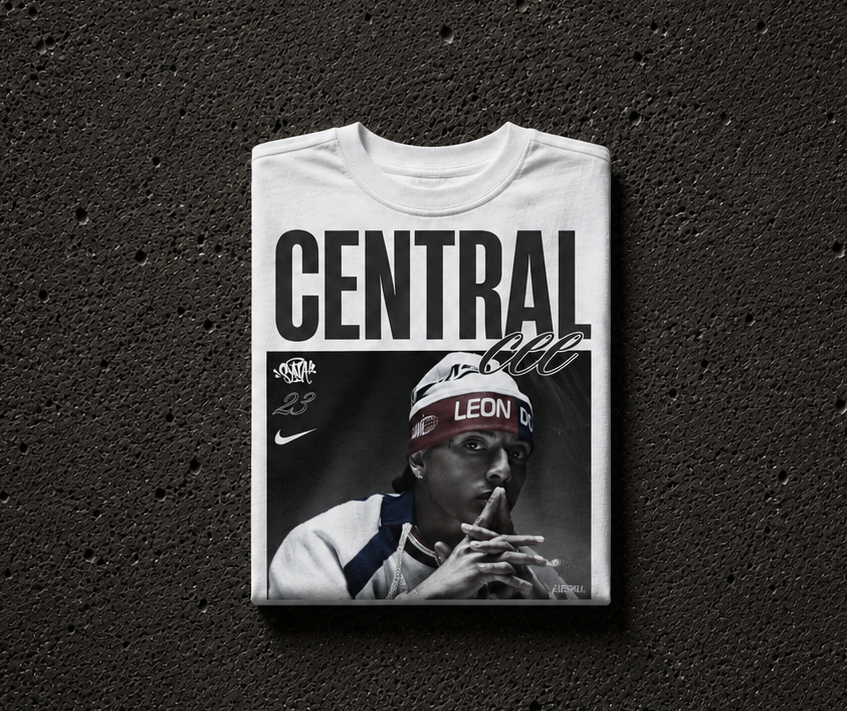 Central Cee - Camiseta Oversize Manga Corta