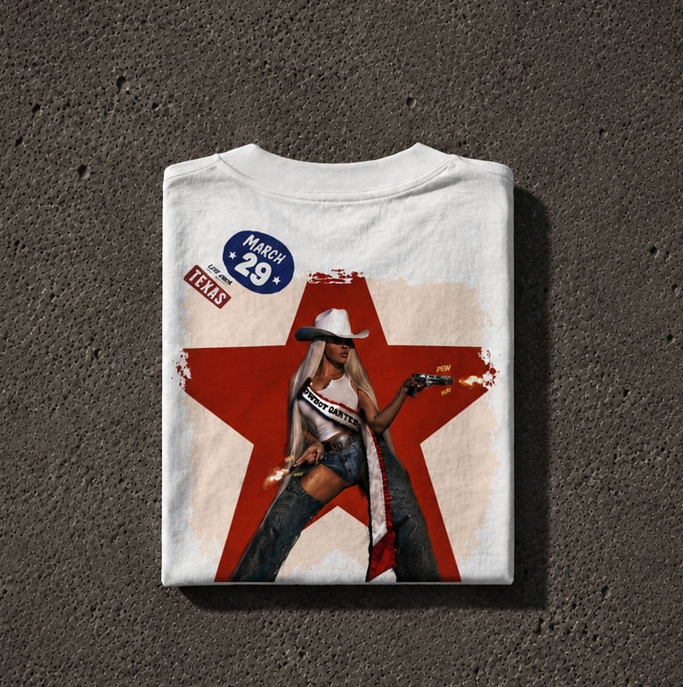 Beyonce Cowboy Carter - Camiseta Oversize Manga Corta
