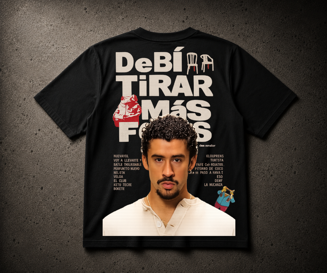 Bad Bunny DTMF - Camiseta Oversize Manga Corta