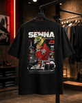 Ayrton Senna MCLAREN - Camiseta Oversize Manga Corta
