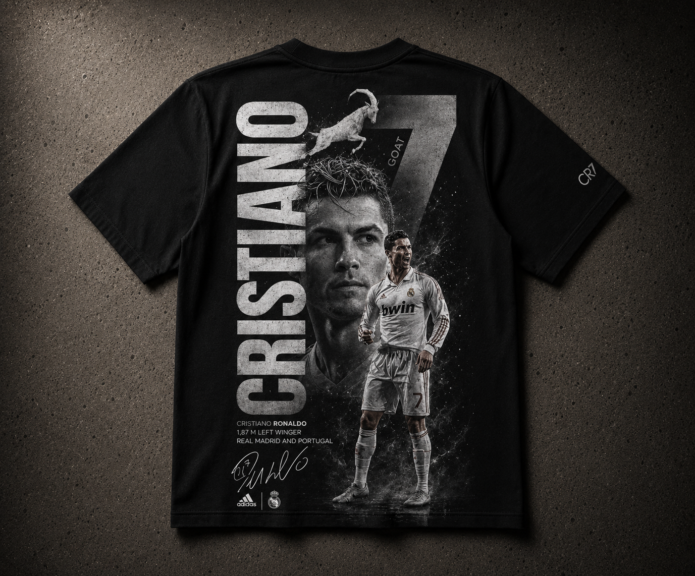 CR7 Prime - Camiseta Oversize Manga Corta
