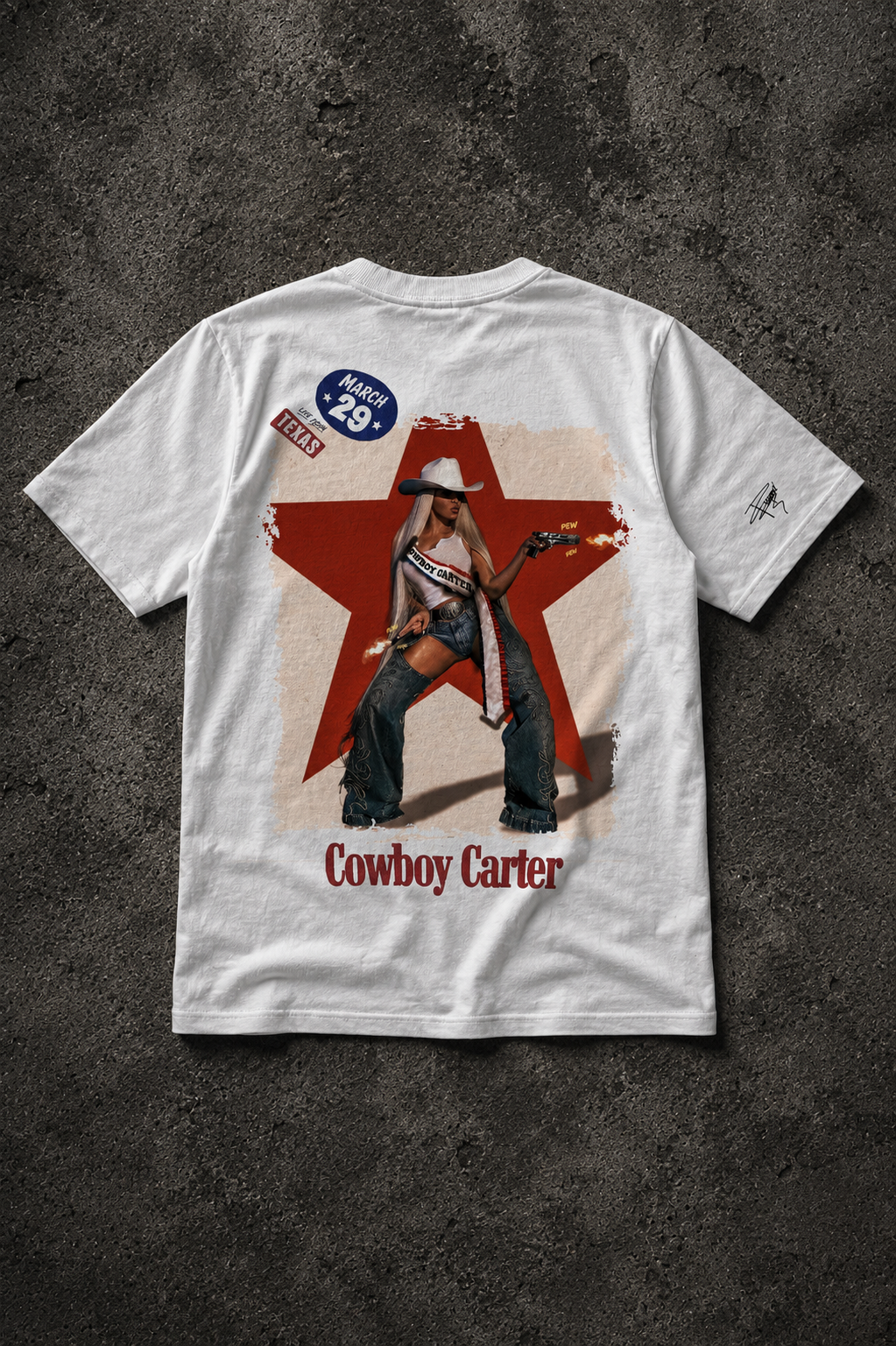 Beyonce Cowboy Carter - Camiseta Oversize Manga Corta