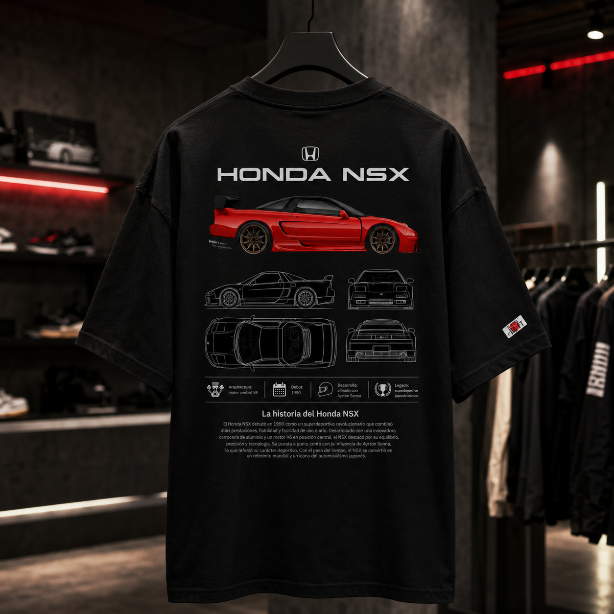 Honda NSX - Camiseta Oversize Manga Corta