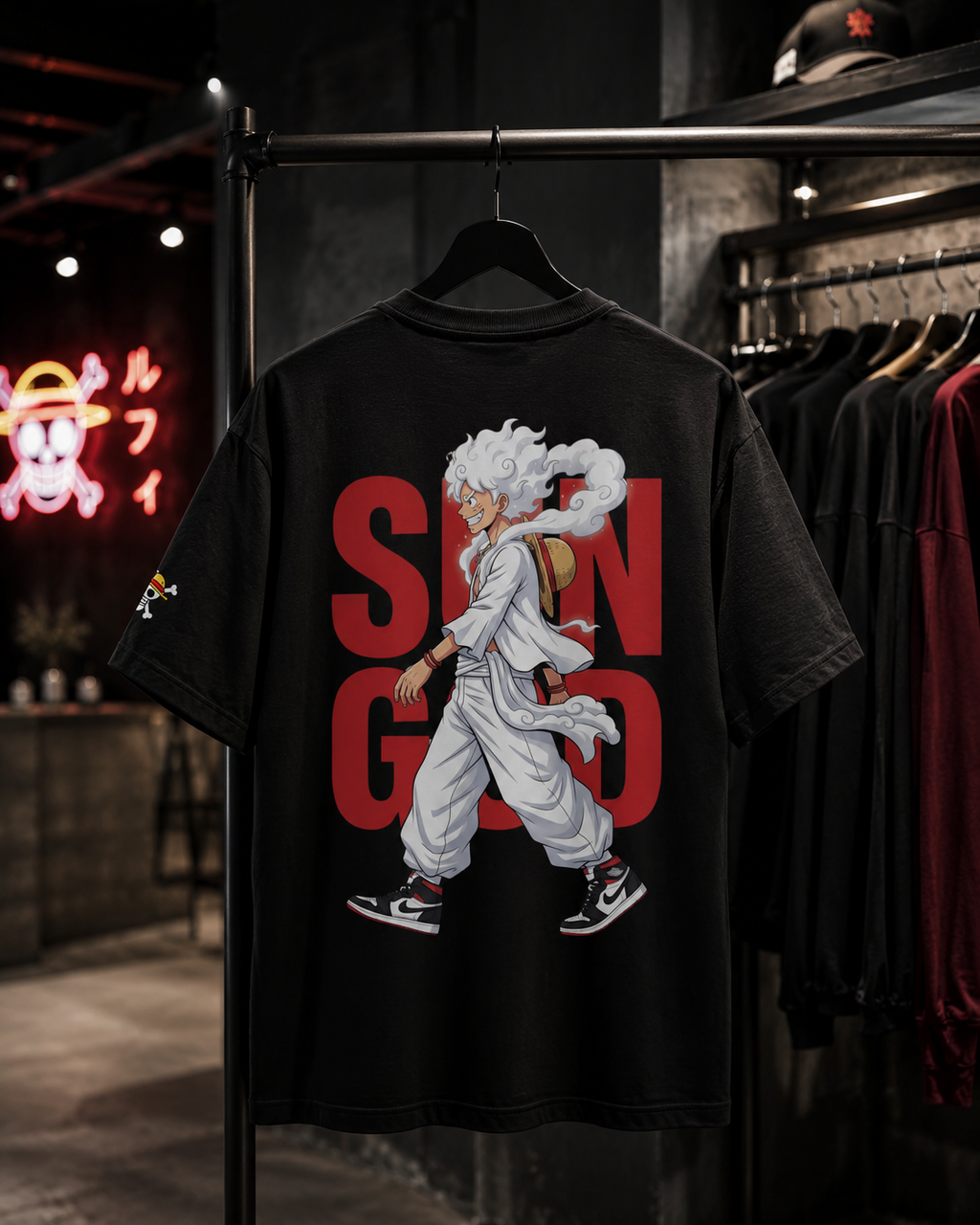 Monkey D. Luffy ONE PIECE - Camiseta Oversize Manga Corta