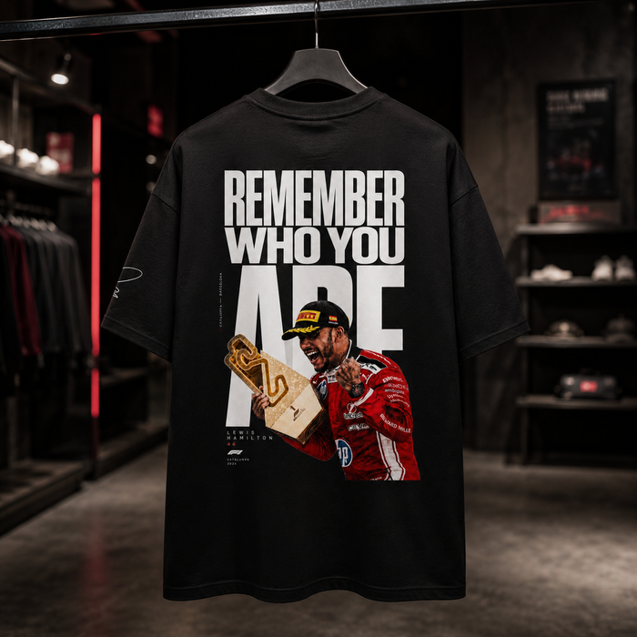 Lewis Hamilton x FERRARI GP de Barcelona 2026 - Camiseta Oversize Manga Corta
