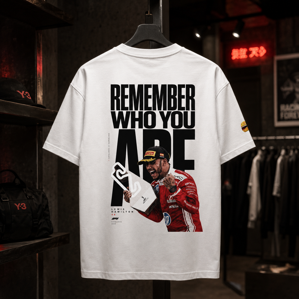 Lewis Hamilton x FERRARI GP de Barcelona 2026 - Camiseta Oversize Manga Corta