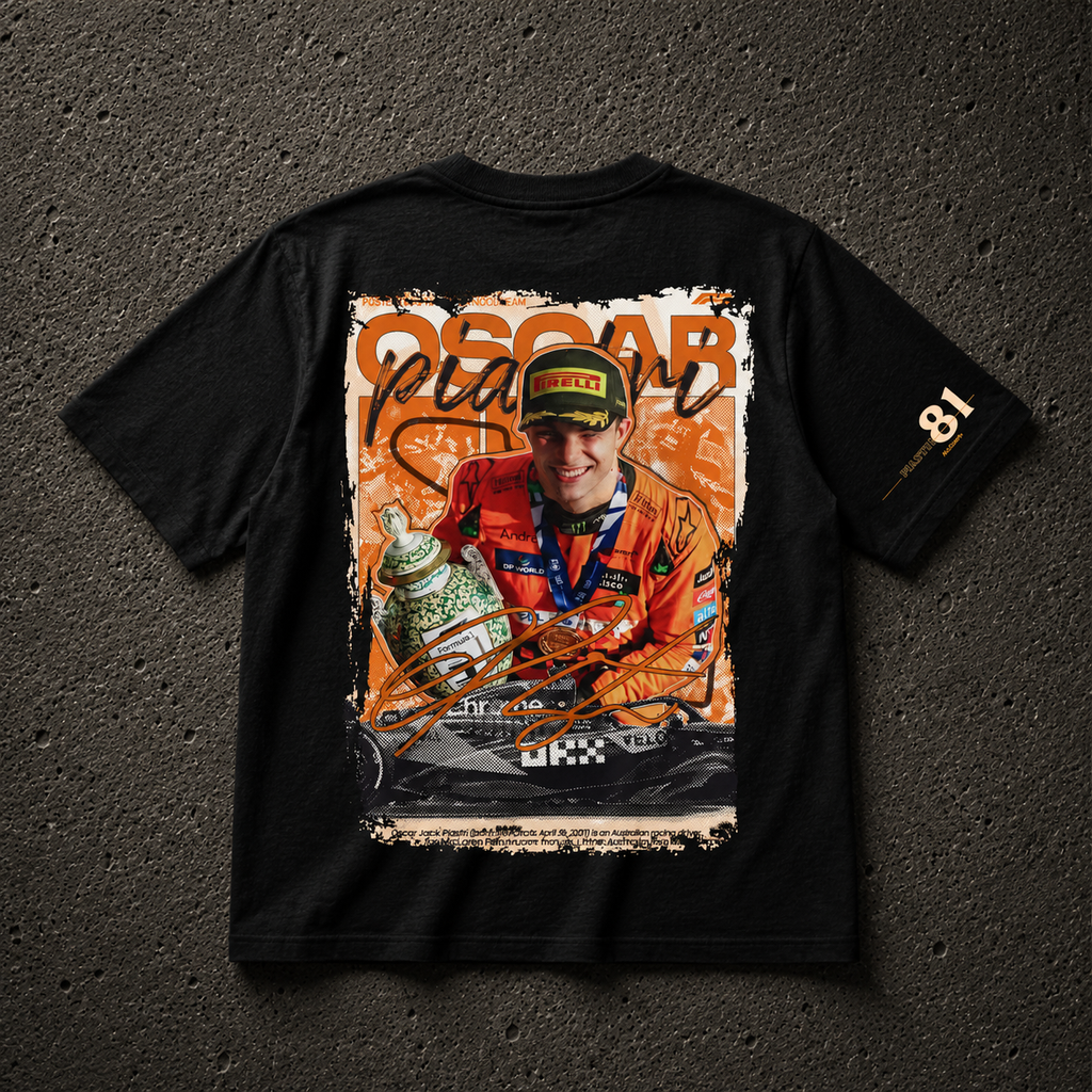 Oscar Piastri MCLAREN - Camiseta Oversize Manga Corta