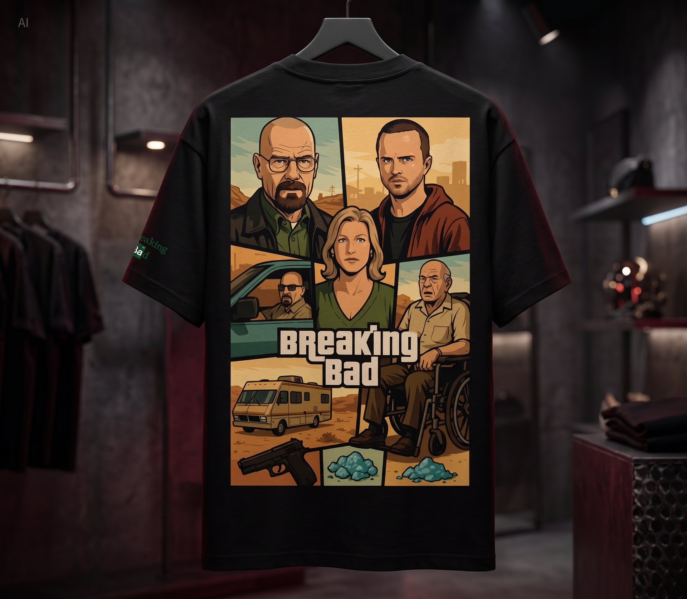 Breaking Bad - Camiseta Oversize Manga Corta