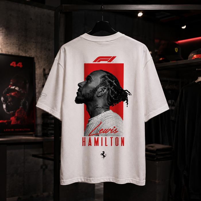 Lewis Hamilton x FERRARI  2026 - Camiseta Oversize Manga Corta